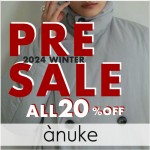 【anuke 2024 WINTER PRE SALE ALL 20％OFF】バルーンシルエットが可愛いワンピースやバックスタイルも可愛いニットなど