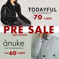 ついに最終価格!!【TODAYFUL＆anuke 2025 FINAL SALEスタート～70％OFF】一つ一つ丁寧に仕立てられたアパカハットや春に着れるアイテムも今ならお得